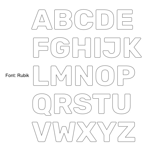 3D FOAM "FREE STANDING" LETTERS. 110(H) x 20(D)cm